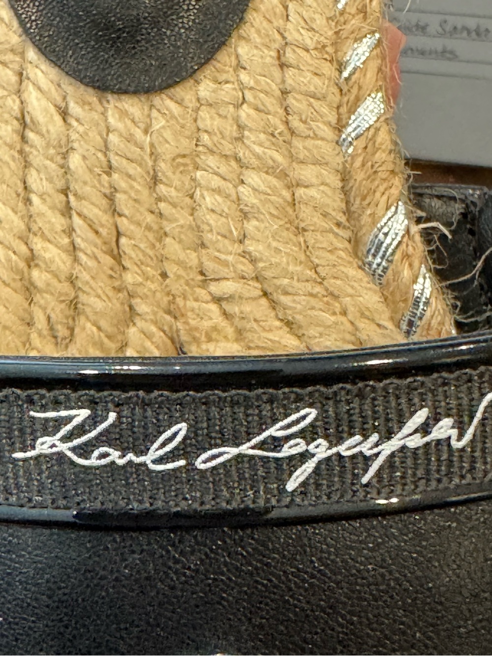 Karl Lagerfeld Paris Tulia Embelished Espadrille Slide Sandal (NWOT) - Picture 7 of 10